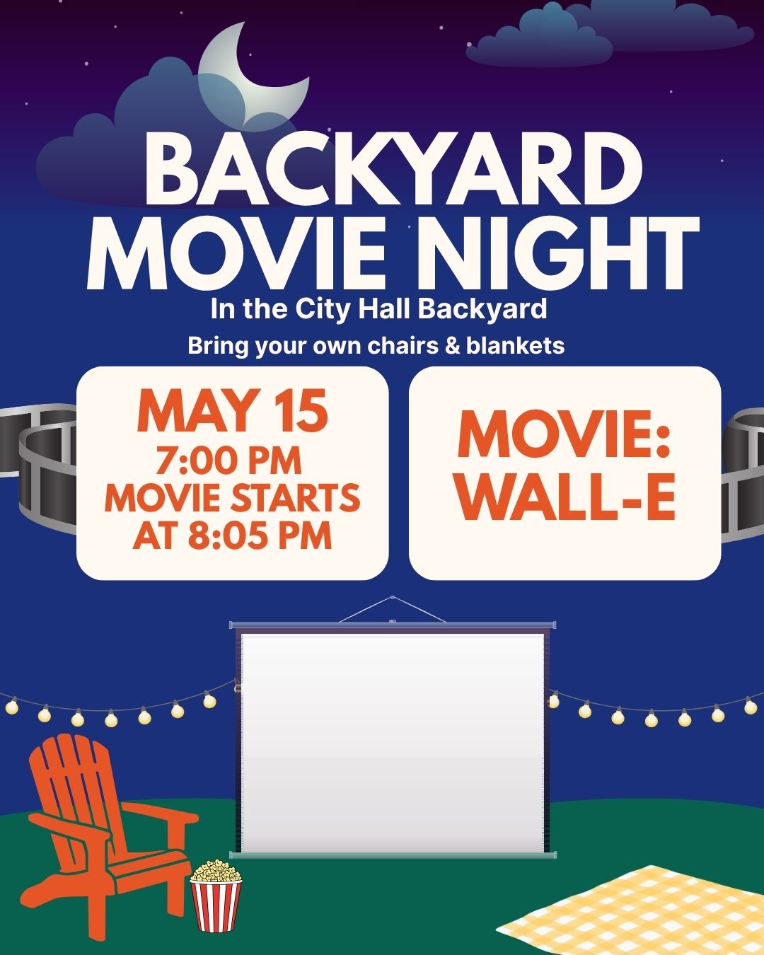 Backyard Movie Night at the City Hall Backyard